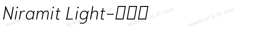 Niramit Light字体转换